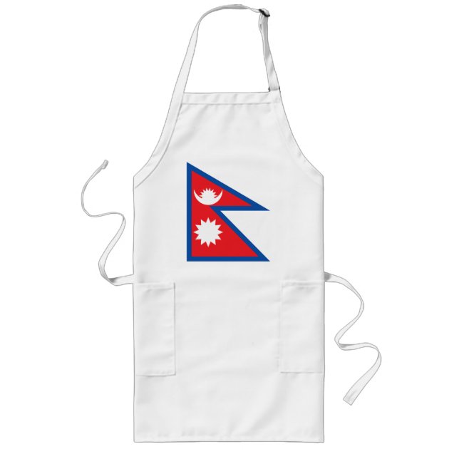 Longo Avental da bandeira de Nepal (Frente)