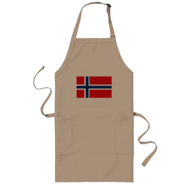 Longo Avental da bandeira de Noruega (Frente)