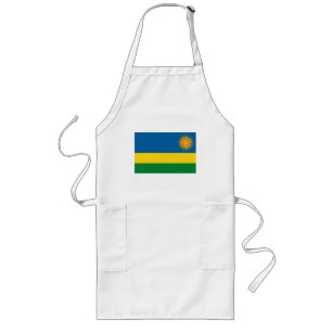 Longo Avental da bandeira de Rwanda
