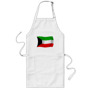 Longo Avental da Bandeira do Kuwait