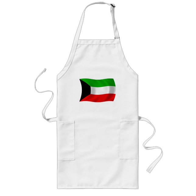 Longo Avental da Bandeira do Kuwait (Frente)