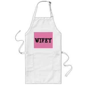 Longo avental da cozinha da WIFEY