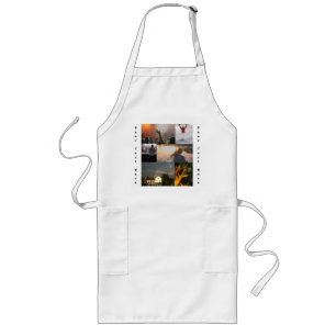Longo Avental de Cozinheiro Personalizado com Foto