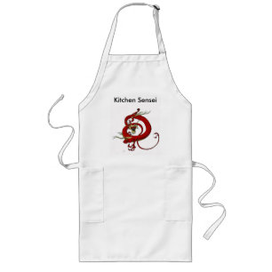 Longo Avental de Sensei da cozinha