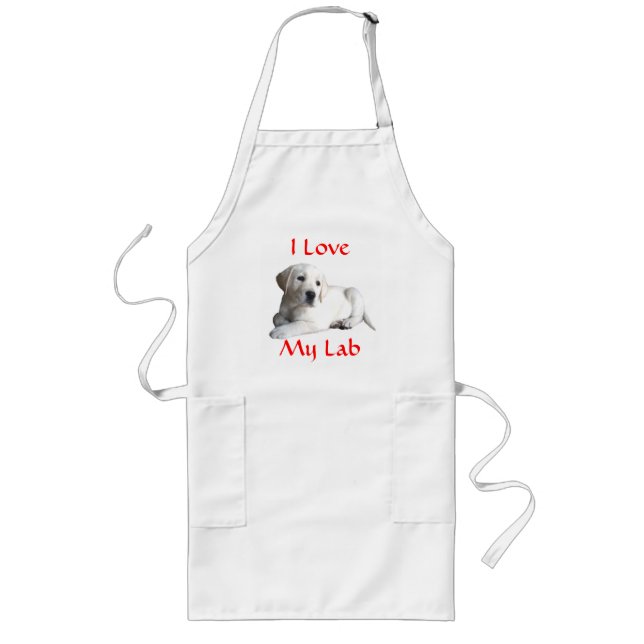 Longo Avental do amor de labrador retriever (Frente)