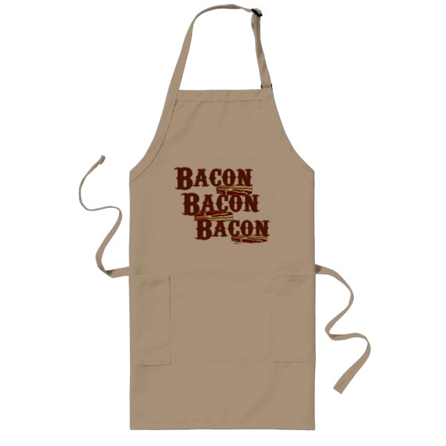 Longo Avental do bacon do bacon do bacon (Frente)