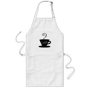 Longo Avental do café ou do café