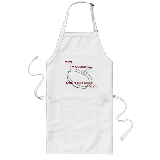 Longo Avental do cozinhar (Frente)