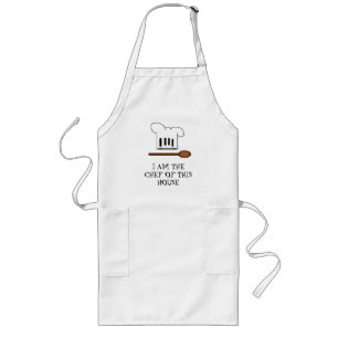 LONGO AVENTAL DO COZINHEIRO CHEFE