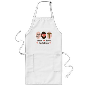 Longo Avental do pediatra da pediatria do amor da paz
