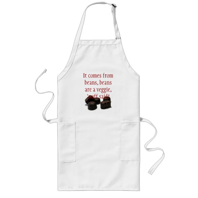 Longo avental dos doces de chocolate (Frente)
