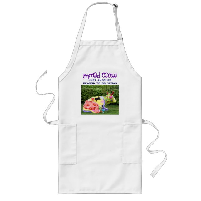 Longo avental engraçado do vegan (Frente)
