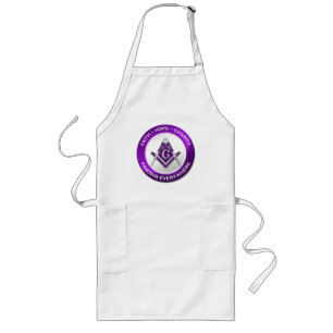 Longo Avental Masculino Maçônico Roxo