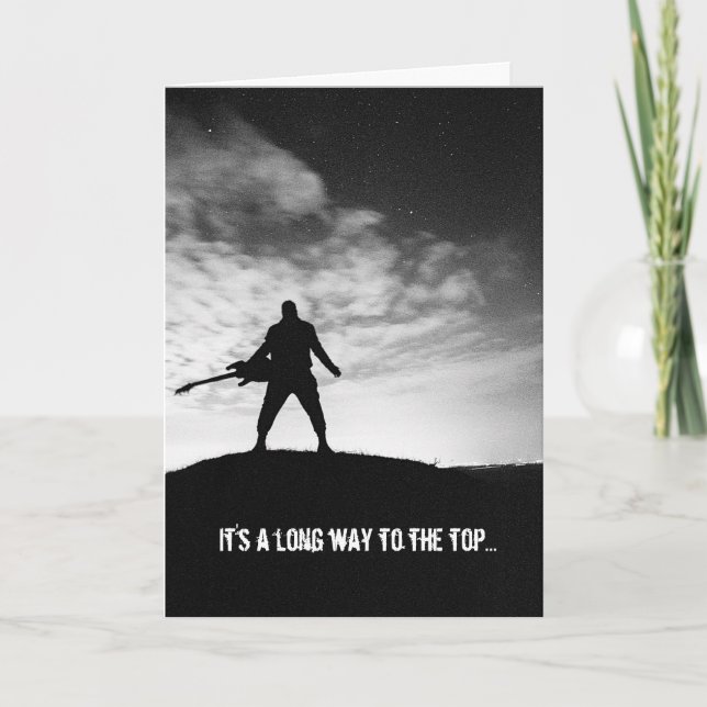 Longo Caminho Para O Cartão De Aniversário Do Melh (Frente)