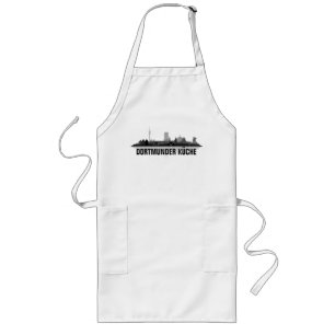 Longo Dortmund Skyline avental de cozinheiro