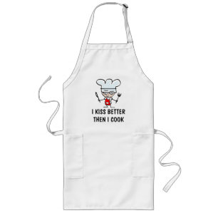 Longo Eu beijo-me melhor então cozinho o avental para