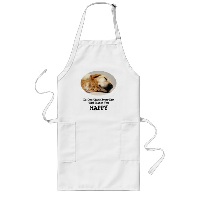 Longo Labrador retriever e avental do gato (Frente)
