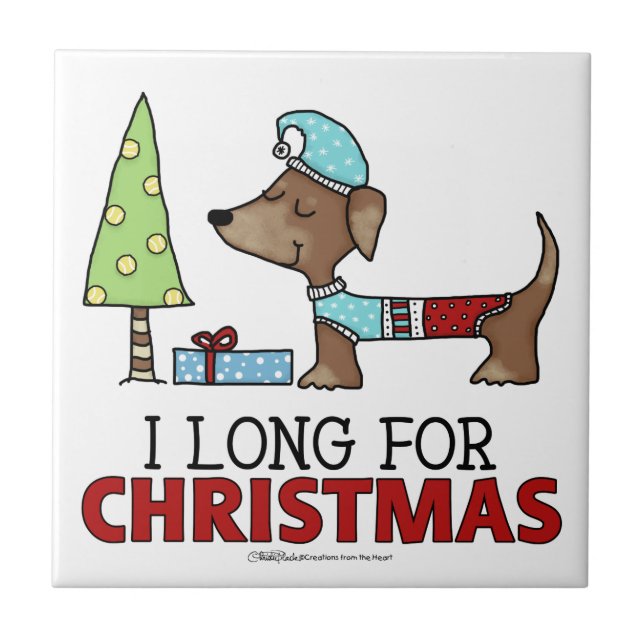 Longo para o Natal-Dachshund (Frente)