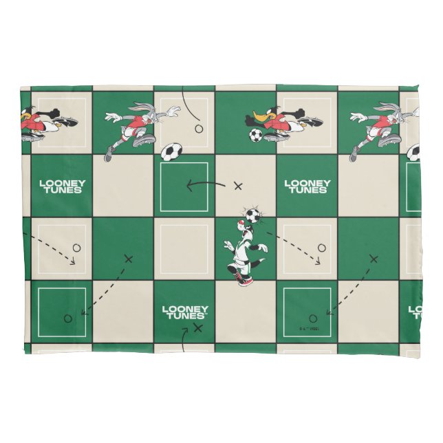 LOONEY TUNES™ Soccer Grid Pattern (Frente)