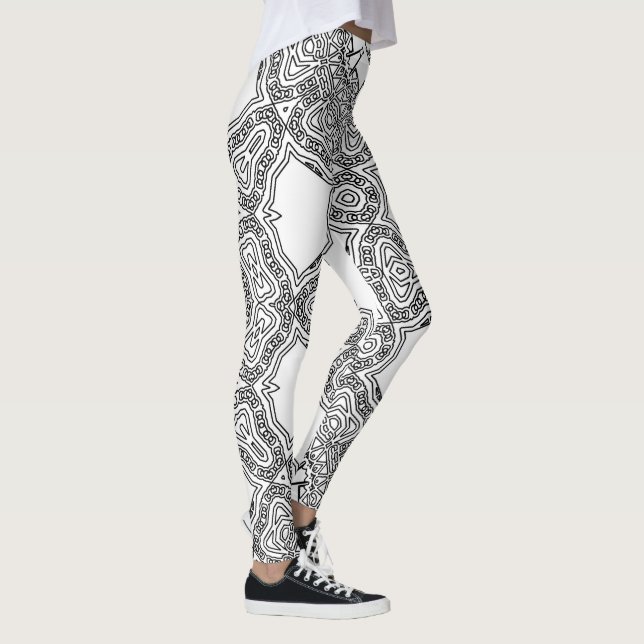 Loops de Linha de Água Mulheres Leggings Personali (Direita)