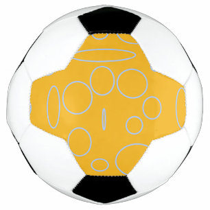 Loops na Bola de Futebol Geométrico Laranja