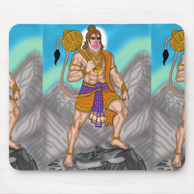 Lord Hanuman Mouse Pad (Frente)