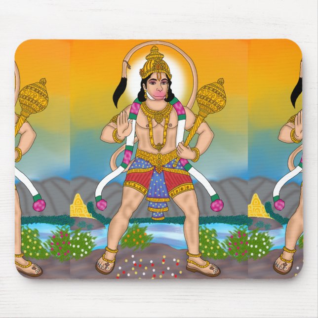 Lord Hanuman Mouse Pad (Frente)