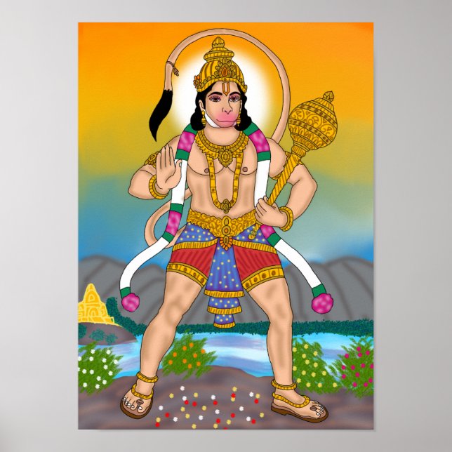 Lord Hanuman Poster (Frente)