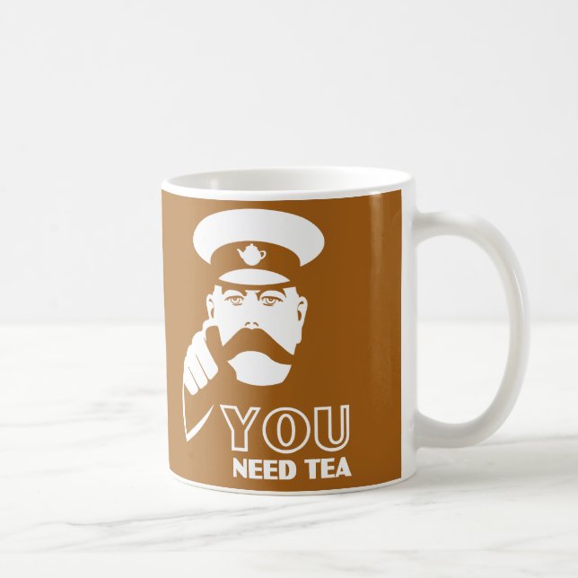 Lord Kitchener Você Precisa de Chá Caneca Xícara (Direita)