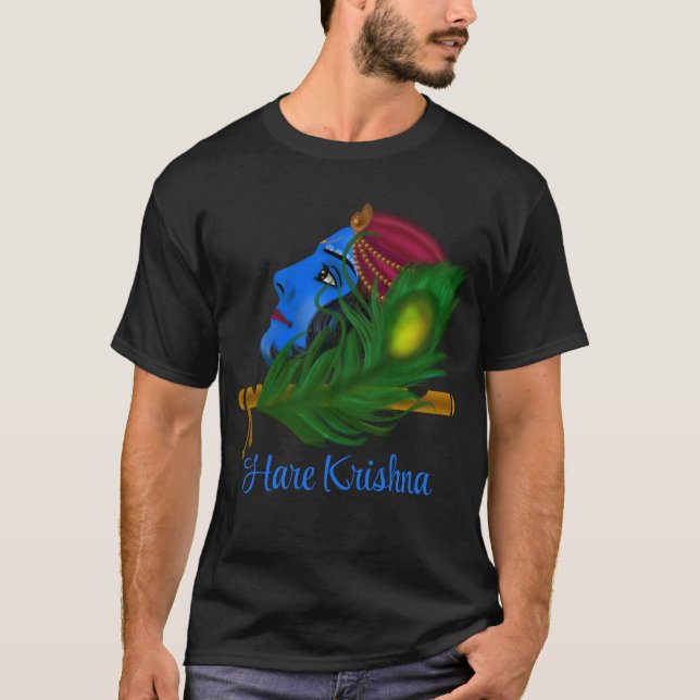 Lord Krishna - Camisa T-Arte Krishna (Frente)