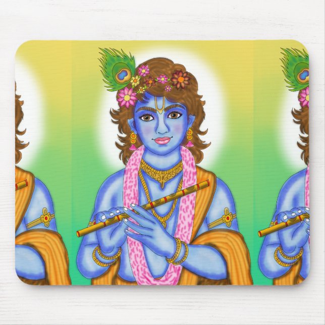 Lord Krishna Mouse Pad (Frente)