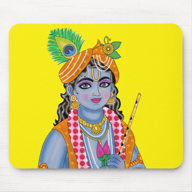 Lord Krishna Mouse Pad (Frente)