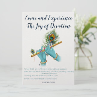 Lord Krishna Volunteer convite