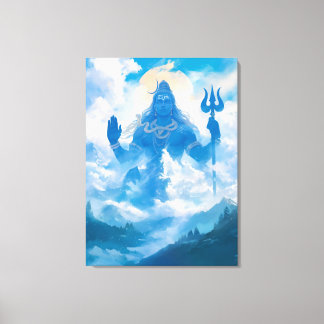 Lord Shiva na Canvas de Kailasa Wall Art