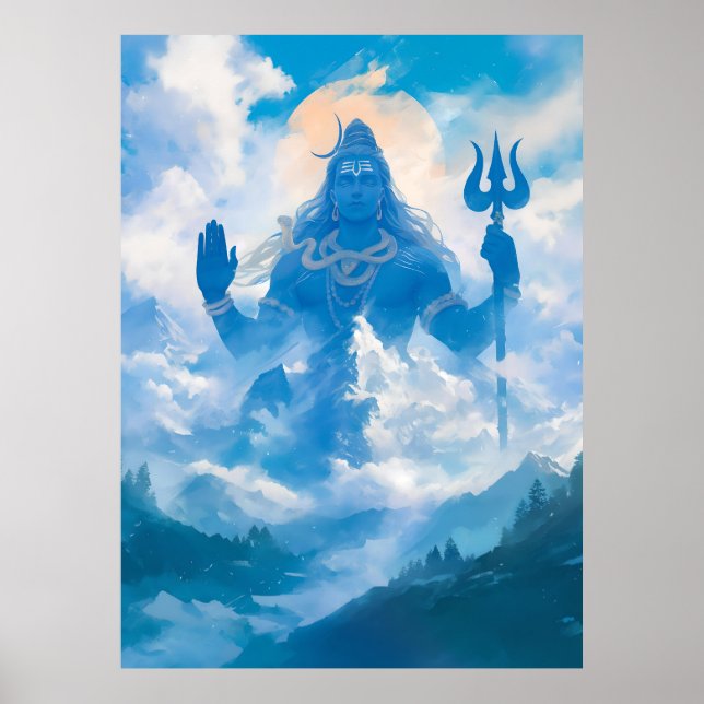 Lord Shiva na Poster de Kailasa (Frente)