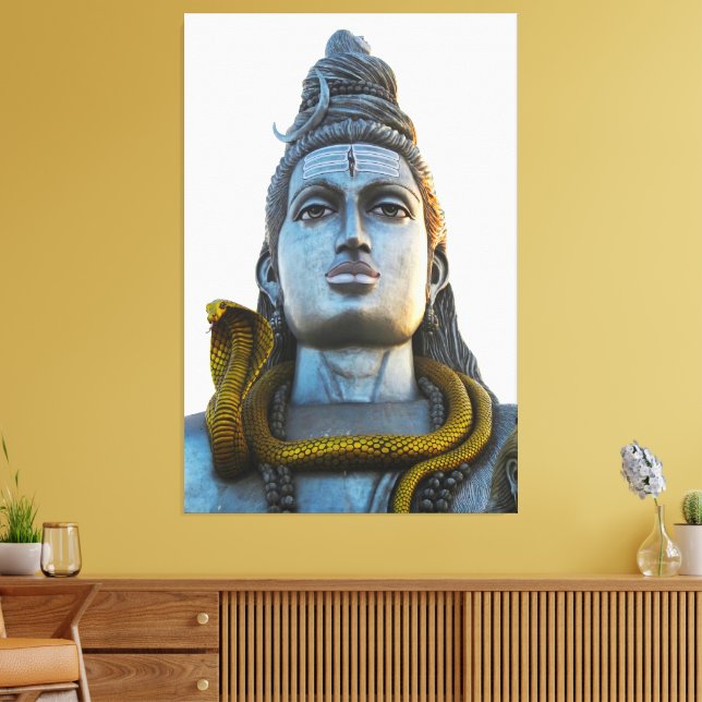 Lord Shiva Wall Art Canvas Imprimir Imagem (Insitu(Sala de estar))