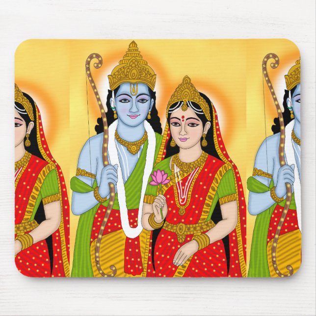 Lord SitaRam Mouse Pad – Spiritual Desk Accessory (Frente)