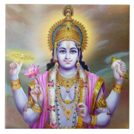 Lord Vishnu Floral Fine Art