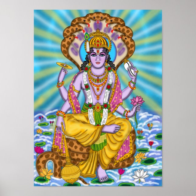 Lord Vishnu Poster (Frente)