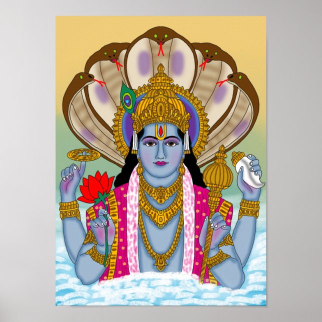 Lord Vishnu Poster (Frente)