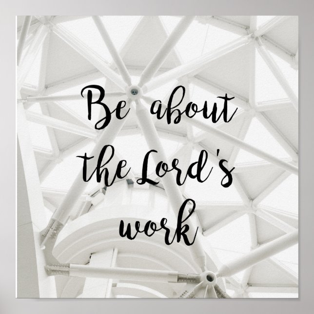Lord's Work - photo custom poster (Frente)