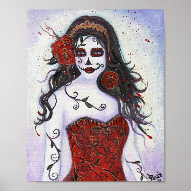 Loretta Day of the Dead poster por Renee Lavoie (Frente)