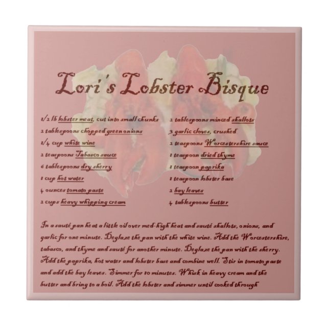 Lori's Lobster Bisque (Frente)