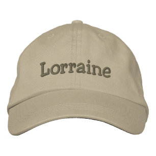 Lorraine Name Embroiderado Baseball Boné Khaki