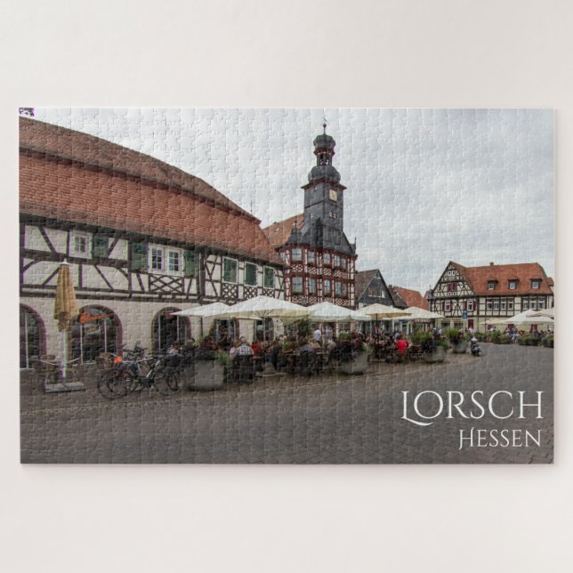 Lorsch Hessen Alemanha Quebra-cabeça da Cidade His (Horizontal)