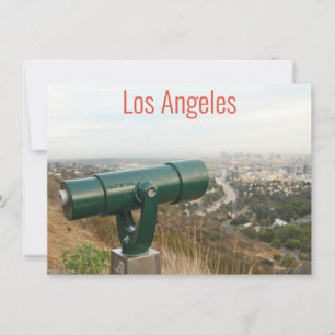Los Angeles a partir da placa Mulholland Drive