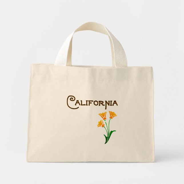 Los Angeles California Poppy Deco Bolsa (Frente)