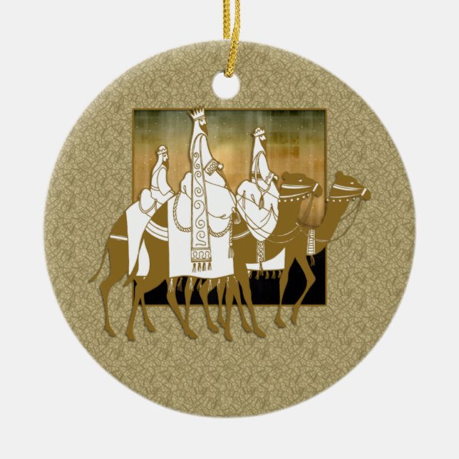Los Tres Reyes Magos - enfeites de natal (Frente)