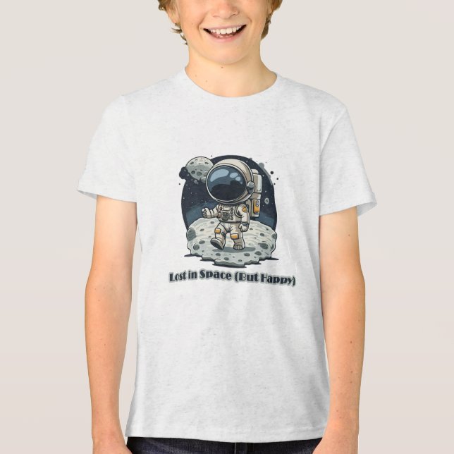 Lost in Space (But Happy) – Cute Astronaut Design (Frente)