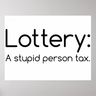 Lotaria: Um poster engraçado do imposto da pesso
